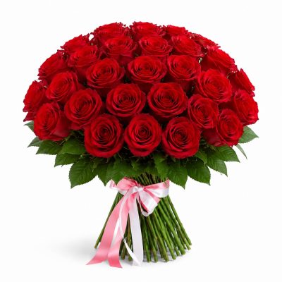 21 роз красная Кения, букет, доставка