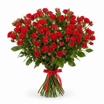 25 кустовых роз