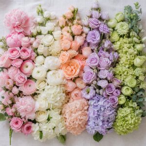 Нежные букеты — оттенки нежности: пудровый, кремовый, blush, перламутровый, лавандово-пастельный
